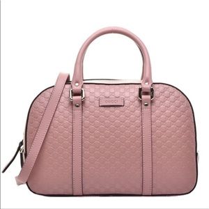 Authentic Gucci pink satchel w mini
guccissima